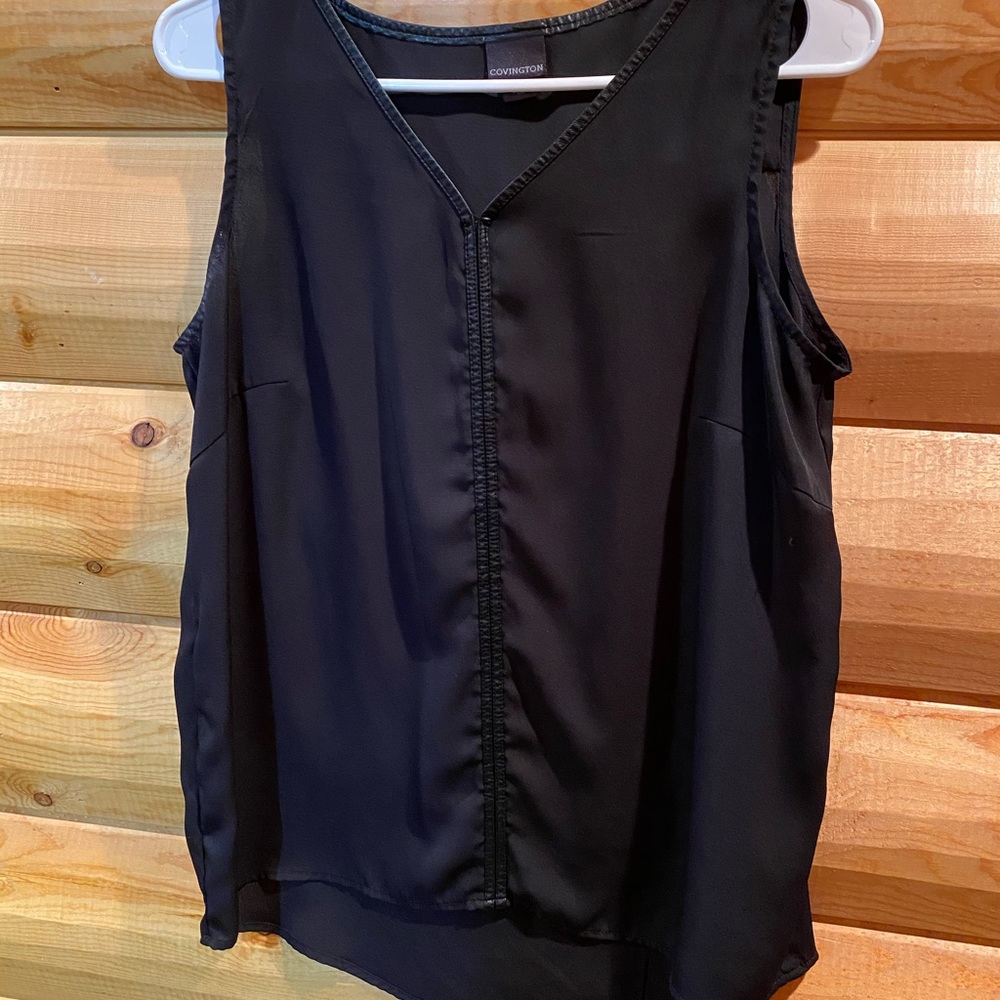 Black Covington Sleeveless Top